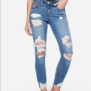 Express distressed jeans
